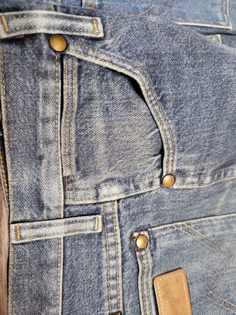 Lot of 3 Vintage Wrangler 936 Cowboy Cut Slim Fit Jeans 31x34 Blue Denim Bundle - Picture 11 of 16